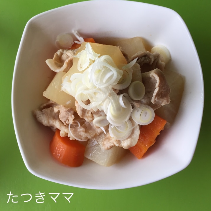 幼児と一緒に食べられる薄味！大根の煮物